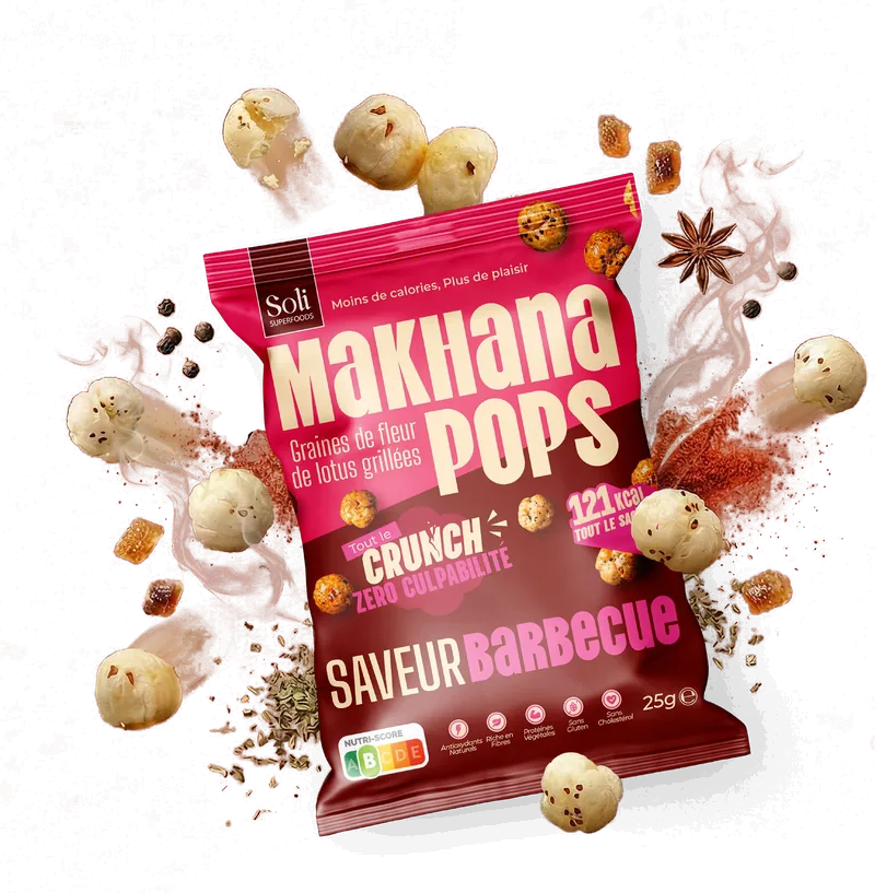 25 g bag of Makhana Pops Barbecue